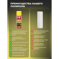 Полироль салона PLAK 400 мл аэрозоль Лимон 5120