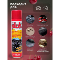 Полироль салона PLAK 400 мл аэрозоль Вишня 5124