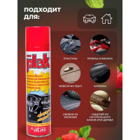Полироль салона PLAK 400 мл аэрозоль Клубника 5121