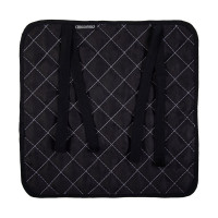 Подушка с завязками на стул SKYWAY 38x35 см, алькантара, черная S10302003