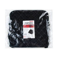 Подушка с завязками на стул SKYWAY 38x35 см, алькантара, черная S10302003