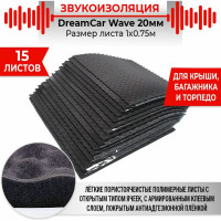 Шумопоглощающий материал Dreamcar Wave 20, уп. 15 листов WD-20M-S075100P1058