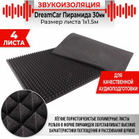 Шумопоглащающий материал Dreamcar для студий Пирамида 30, уп. 4 листа DC-000-0884659P1467