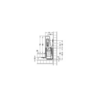 Боковины Hafele Moovit серия 1 белая, металлик, 92x300 мм 553.52.721