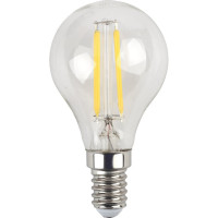 Светодиодная лампа ЭРА F-LED P45-7W-827-E14 филамент, шар, теплый Б0027946
