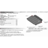 ЗК+КПП Hyundai Elantra 2007-2011/i30 2007-2012, st 2mm АвтоБроня 111.02302.2