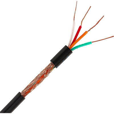 Кабель микрофонный ELTROS КММ 4x0,12, бухта 200м, черный КММ-0412-ELTROS-MP