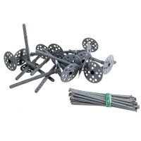 Дюбель для теплоизоляции с мет. гвоздем Невский Крепеж 10х140 25 шт. 358077