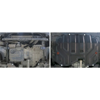 Защита картера и КПП АвтоБРОНЯ Big для Hyundai ix35 2010-2015/Kia Sportage 2010-2016, сталь 2 мм, 111.02323.2