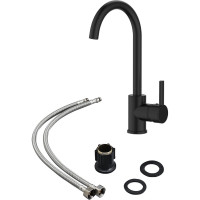 Полимерный смеситель для кухни, черный OneLife P04-001b