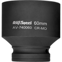 Головка ударная шестигранная (60 мм; 1DR) AV Steel AV-740060