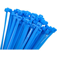 ТУНДРА Хомут нейлоновый krep, для стяжки, 2.5х100 мм, цвет синий, в упаковке 100 шт. 2393907