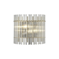 Настенный светильник Crystal lux AURELIO AP2 GOLD+CHROME/TRANSPARENT