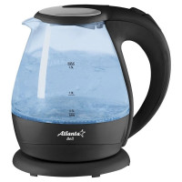 Стеклянный электрический чайник Atlanta ATH-2460 black