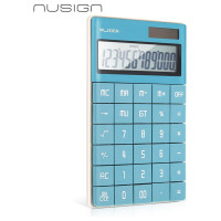 Калькулятор настольный DELI nusign, 12-разрядный, синий, 165x14x103 мм ENS041-blue