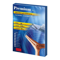 Прозрачные пластиковые обложки Office Kit А4, 0.2 мм, красные, 100 шт. PRA400200