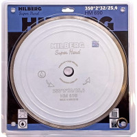 Диск алмазный отрезной Hilberg 350x32/25.4 Super Hard Сплошной HM690