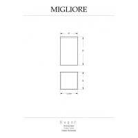 Настольный стакан Migliore KVANT, хром 29743