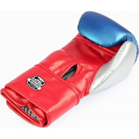 Боксерские перчатки из искусственной кожи Jabb je-4081/us ring синие/красные/серебро 8ун 4690222172843