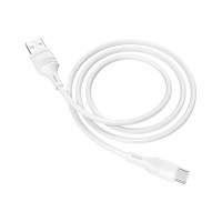 USB кабель Borofone bx43 cooljoy type-c, 1м, 3a, pvc (белый) 0L-MG-WF840