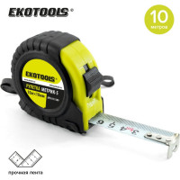 Рулетка EKOTOOLS Метрик-5 10 м, 18 мм, обрезиненный корпус 6111509