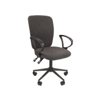 Офисное кресло CHAIRMAN 9801 ткань Т13 серый Black 00-07150936