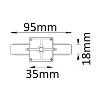 Линейный (однофазный) соединитель Crystal lux clt 0.211 CLT 0.211 01 WH