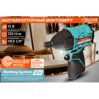 Аккумуляторный винтоверт Sturm 1BatterySystem12V SD1212BL