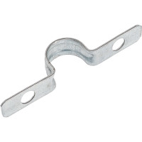 Металлическая двухлапковая скоба Промрукав усиленная, противопожарная, СМДУ d14-15 мм, отв. d 6.5 мм, 100 шт. PR13.02435