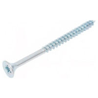 Саморез универсальный МЕТАЛЛСЕРВИС 6x80 мм, белый цинк, 3 шт. МС 1268205