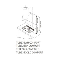 Цилиндрическая пристенная вытяжка MEFERI TUBE35GOLD COMFORT МФ-00000576