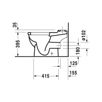 Напольный унитаз под бачок Duravit STARСK 3 0126090000 00000003895