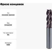 Фреза концевая Super Line RF100VA (16 мм; Z=4; f=0.5; тип N; HA; твердый сплав; TiAlN-nanoA) Guhring 5653 16,000