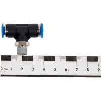 Тройник цанговый T-образный с наружной резьбой (6 мм; 1/8M) SHPI PT 06-R01