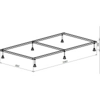 Каркас для литьевого поддона ALLEN BRAU 1600x900, монтаж.размер 1540x800мм, алюминий 00267190