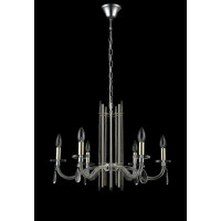 Подвесная люстра Crystal lux AURELIO SP6 GOLD+CHROME/TRANSPARENT