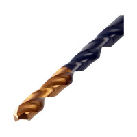 Сверло по металлу Golden Tip 4.5 мм, HSS-Tin, 10 шт, DIN 338 Denzel 717211