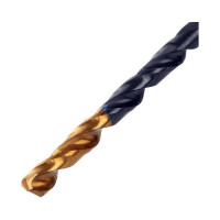 Сверло по металлу Golden Tip 3.2 мм, HSS-Tin, 10 шт, DIN 338 Denzel 717206