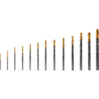Набор сверл по металлу Golden Tip 1.5-6.5 мм, HSS-Tin, 13 шт Denzel 72318