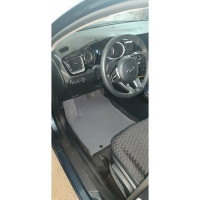 Ковры в салон автомобиля Eva Smart kia ceed iii вариант макси 3d 2018 - эва сота чёрные c красной окантовкой 3498-B5A7-S