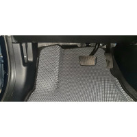Ковры в салон автомобиля Eva Smart kia ceed iii вариант макси 3d 2018 - эва сота чёрные c красной окантовкой 3498-B5A7-S