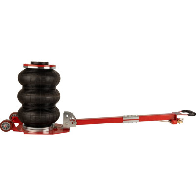 Домкрат пневматический подкатной 3т, WIEDERKRAFT 135-435 мм с регулировкой угла наклона рукояти, WDK-81813