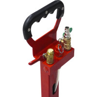 Домкрат пневматический подкатной 3т, WIEDERKRAFT 135-435 мм с регулировкой угла наклона рукояти, WDK-81813