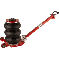 Домкрат пневматический подкатной 3т, WIEDERKRAFT 135-435 мм с регулировкой угла наклона рукояти, WDK-81813