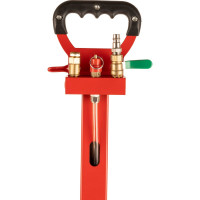 Домкрат пневматический подкатной 3т, WIEDERKRAFT 135-435 мм с регулировкой угла наклона рукояти, WDK-81813