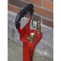 Домкрат пневматический подкатной 3т, WIEDERKRAFT 135-435 мм с регулировкой угла наклона рукояти, WDK-81813