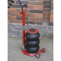 Домкрат пневматический подкатной 3т, WIEDERKRAFT 135-435 мм с регулировкой угла наклона рукояти, WDK-81813