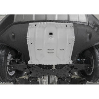 Защита картера и КПП Rival для Hyundai Palisade V - 3.5, 2.2D 220 л.с. 2020-н.в., алюминий 333.2385.1
