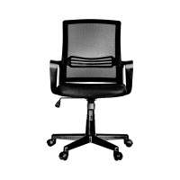 Кресло оператора Helmi HL-M07 Comfort ткань, спинка сетка черная/сиденье TW черная 306211