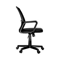 Кресло оператора Helmi HL-M07 Comfort ткань, спинка сетка черная/сиденье TW черная 306211